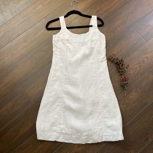 J.Jill white linen dress